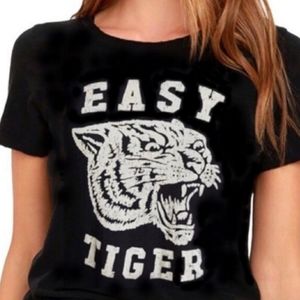 Chaser easy tiger short sleeve t-shirt size S